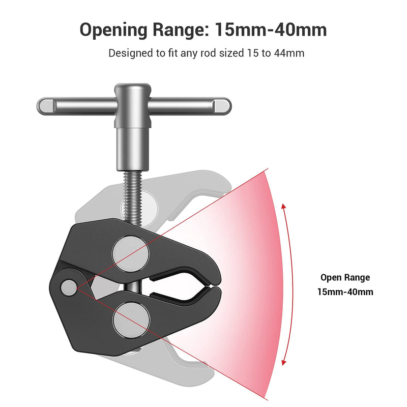 [AUSTRALIA] - SmallRig Clamp w/ 1/4" and 3/8" Thread and 9.5 Inches Adjustable Friction Power Articulating Magic Arm with 1/4" Thread Screw for LCD Monitor/LED Lights - KBUM2732 