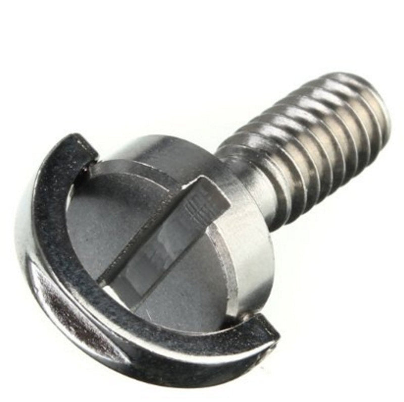 Yosoo 2pcs Camera Fixing Screws, 1/4 DRing Screw for Camera Tripod Monopod Quick Release Plate(Long)