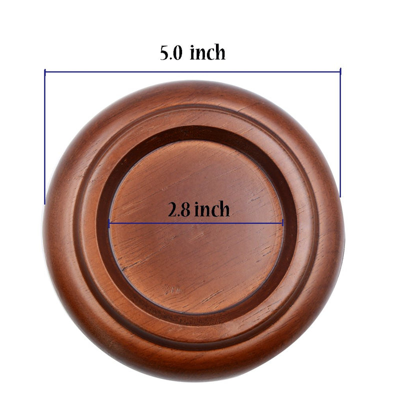 Piano Caster Cups Grand Piano Caster Cups Wood coasters Cups Piano Caster Pads for Grand Piano Hardwood Brown