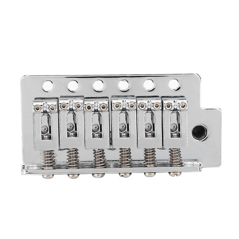 Guitar Tremolo Bridge, Zinc Alloy 6 Strings Electric Guitar Tremolo Bridge with Bar Repair Parts for Stratocaster