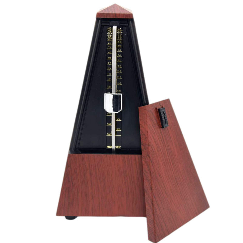 Mechanical Metronome, NAKAO Metronome for Piano, Metronome for Piano Wood, Mechanical Metronome Parts, for Musician Guitar Piano Drum Violin Track Beat and Tempo Plastic Wooden