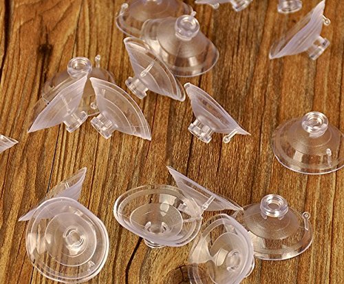 WOIWO 20 Pcs (40mm) Plastic Clear Sucker Pads Without Hooks, for Home Decoration, Holiday Decorating, Organization Projects, Hanging Hand Made Decorations, Especially