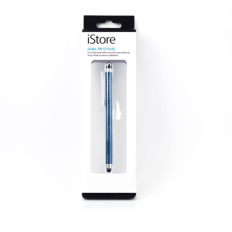 iStore Dual-TIP Stylus Blue Touch Screen Device Styluses