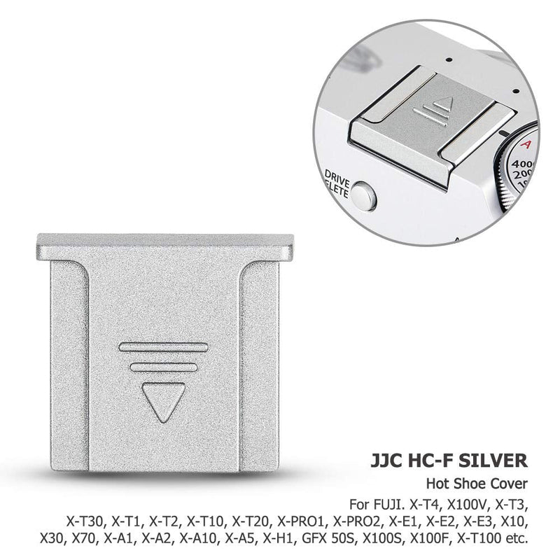 4PCS Silver Camera Hot Shoe Cover Protector Cap for Fujifilm Fuji GFX 50S II XT-30II XT-30 II X-T20 XT-10 X-S10 X100V X100F X100T X100S X-T4 X-T3 X-T2 X-E4 X-E3 X-E2S X-T200 X-T100 X-A7 X-Pro3 X-Pro2