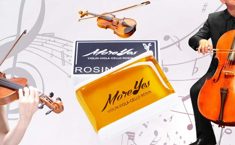MOREYES String Rosin Instrument Violin Viola Cello Violoncello Bass Cello Fiddle Bow Rosin (Yellow)