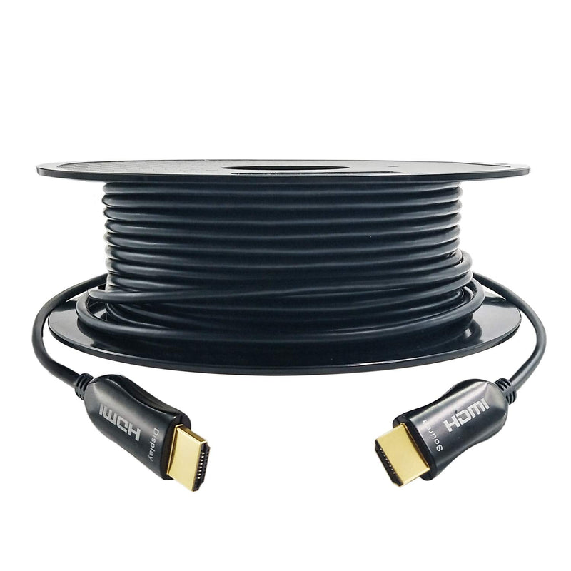 4K Fiber Optic HDMI Cable 30 Feet, 18Gbps 4K 60Hz(4:4:4 HDR10 HDCP2.2) 1440p 144Hz High Speed Ultra HD One-Direction Cord Compatible with Apple-TV Ps4 Xbox One 30Feet