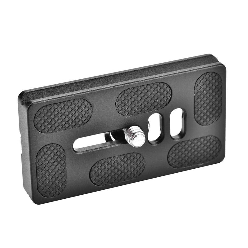Release Plate, PU70 Alloy Quick Release Plate Mount with 1/4inch Hand Screw and Rubber Pad for Arca Benro Tripod Ball Head SLR Camera 2.75 x 1.5 x 0.39inch