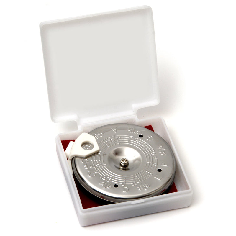 Elagon (PPC) Chromatic Pitch Pipe for Singers and Musicians - From C to C. Guitar, Bass, Violin, String Instrument, Brass Instrument Tuner. 01-silver