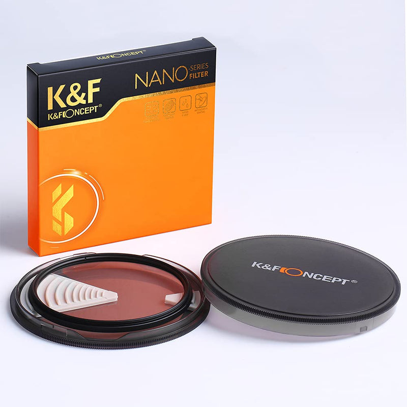 K&F Concept 49mm MC UV Protection Filter, 18 Multi-Layer Coated HD/Waterproof/Scratch Resistant UV Filter with Nanotech Coating, Ultra-Slim UV Filter for 49mm Camera Lens