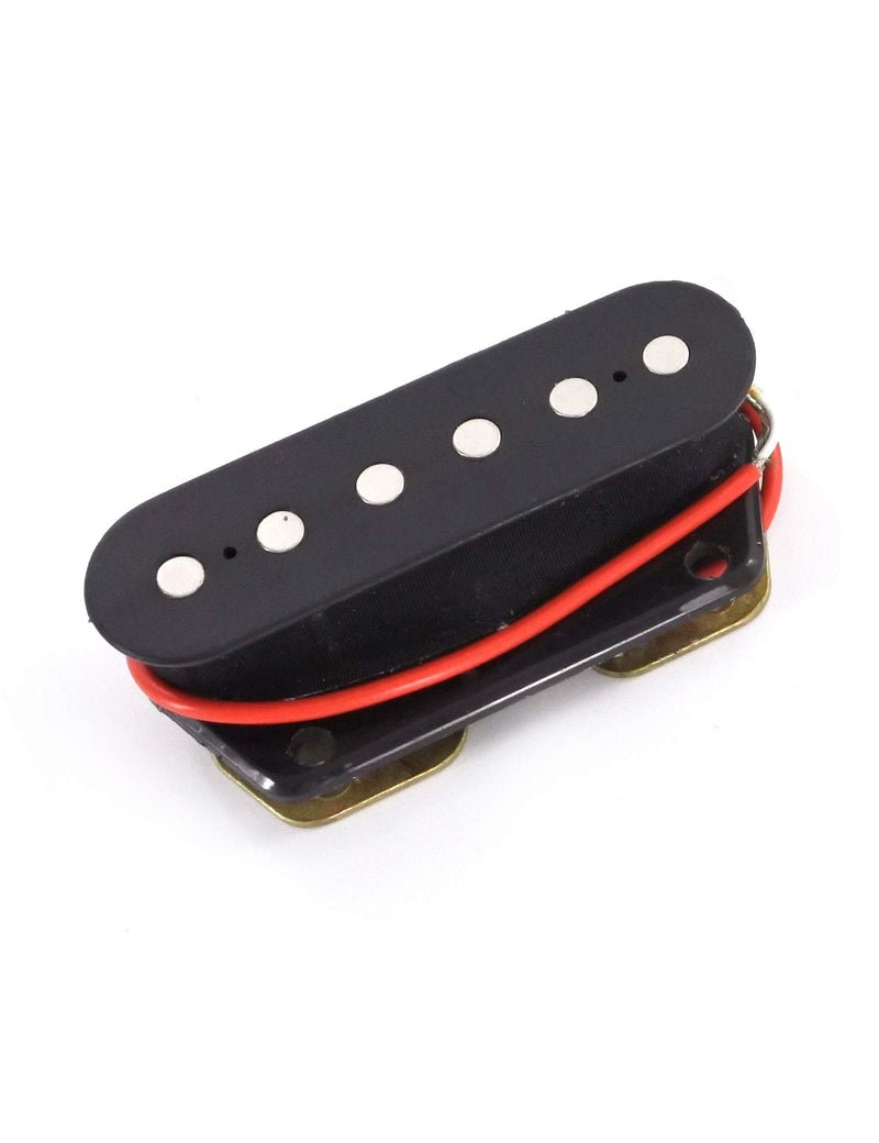 Metallor Single Coil Pickups Set Ceramic Magnet Neck and Bridge Pickup Compatible with Tele Telecaster Style Electric Guitar Parts Replacement. Black