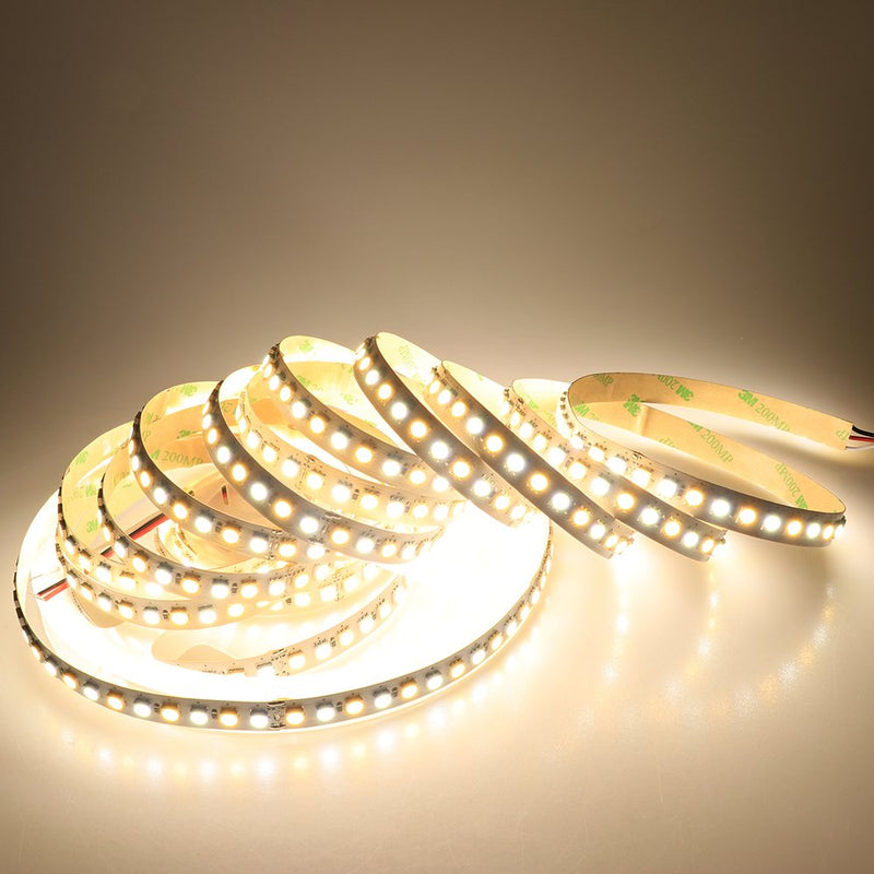 [AUSTRALIA] - LEDENET 16.4ft LED Flexible Light Strip,600 Units SMD 5050 LEDs,24V Non-Waterproof LED Ribbon Warm White and Daylight White Adjustable 2800K-7000K 