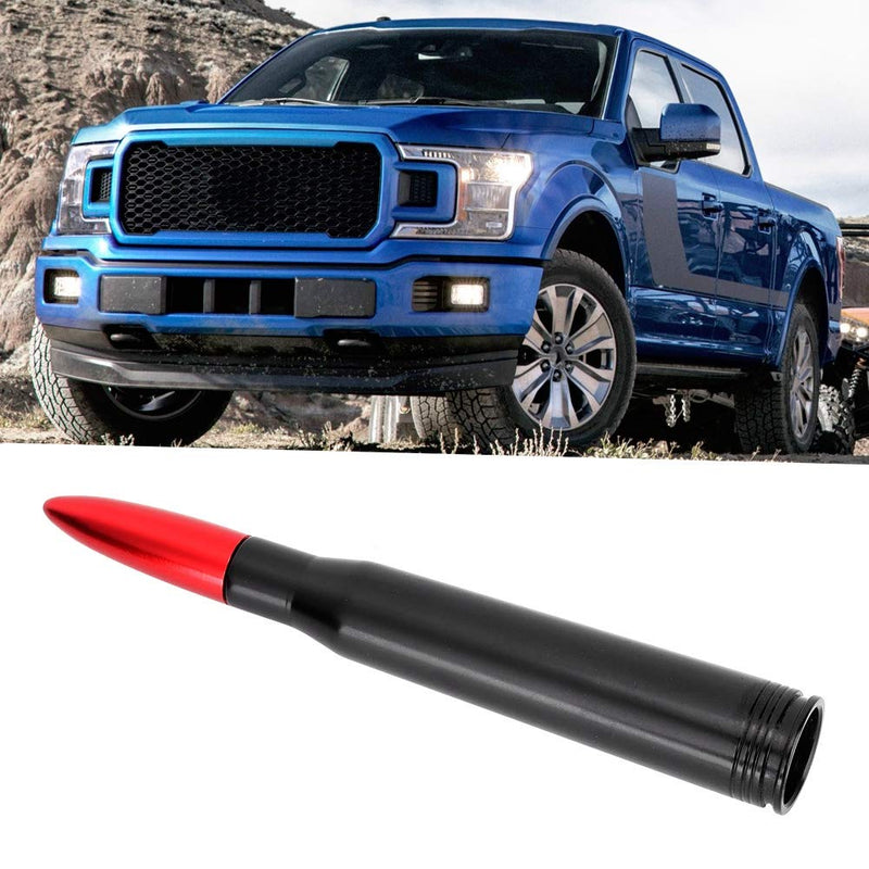 Antenna,Aluminum Alloy Vehicle External Antenna 50. Cal Bullet Ammo Shaped Antenna Kit Fit for Ford F150