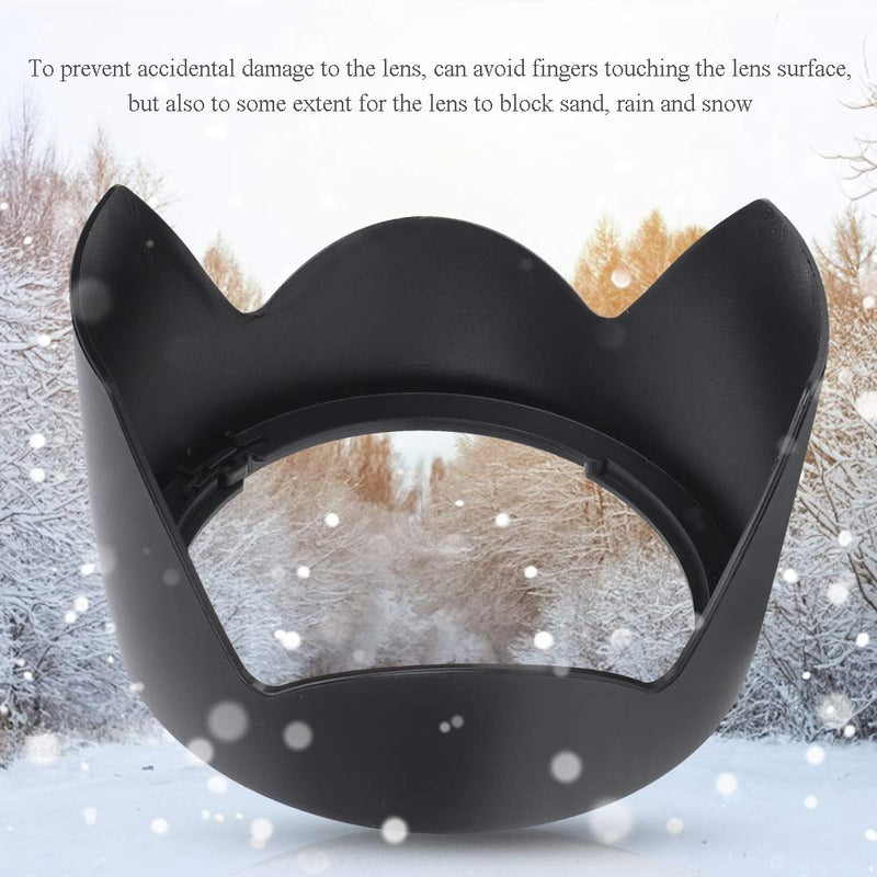 Pomya Camera Lens Hood for Canon，EW-83J 2Pcs Quality Plastic Camera Lens Hood for Canon EF-S 17-55mm f/2.8 ，Lens Hood