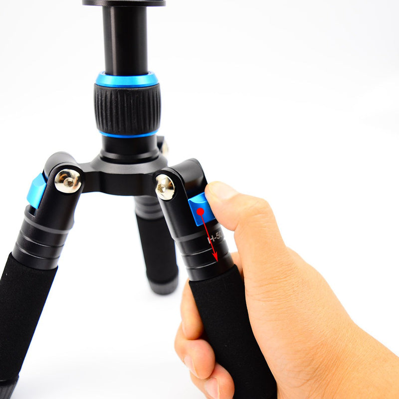 Koolehaoda Travel Portable H-50B Mini Tripod Compact Desktop Macro Mini Tripod with Ball Head (H-50B)