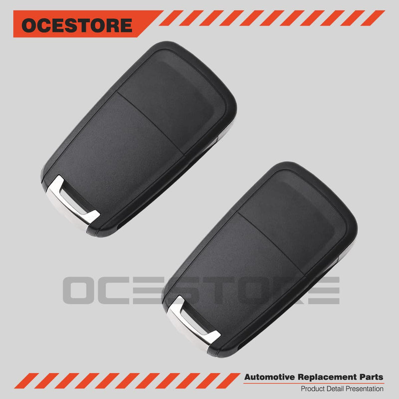 [AUSTRALIA] - OCESTORE 2Pcs Car Key Fob Keyless Flip Entry Remote OHT01060512 4-btn Compatible with Allure Camaro Malibu Terrain Cruze Equinox Impala Lacrosse Regal Verano Encore KR55WK50073 