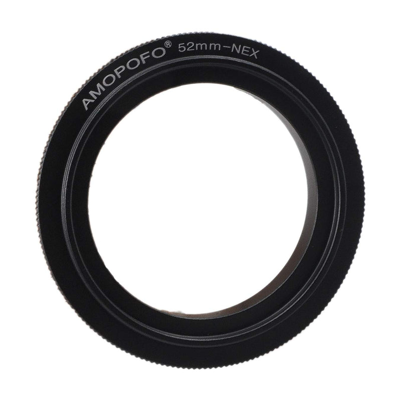 52mm Filter Thread Macro Reverse Mount Adapter Ring,& for Sony E-Series Camera A6500 A6300 A5100 A6000 A5000 A3000 NEX-5T NEX-3N NEX-6 NEX-5R NEX-F3 NEX-3 NEX-5 A7RIII A9 A7III A7 A7s A7R A7II A7RII A 52mm to NEX Reverse Adapter Ring