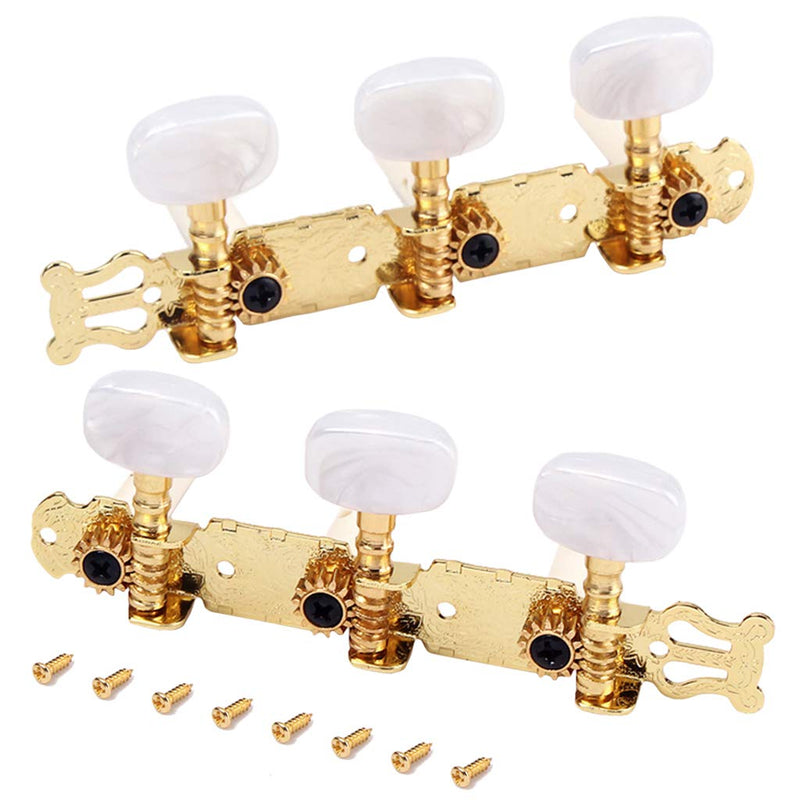 Alnicov Guitar Tuners - 2Pcs Classical Guitar Tuners Tuning Pegs Keys Machine Heads