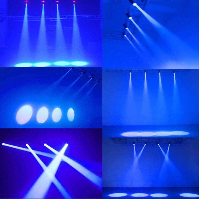 Mirror Ball Light, Pinspot LED Light, Mirror Ball Spotlight, 3W Bule Led Beam Stage Lights for Disco Ball 3w blue (black body)