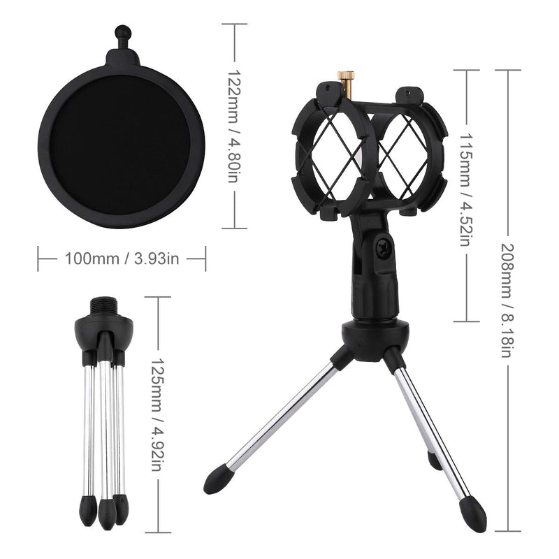 [AUSTRALIA] - Dreokee Desktop Microphone Stand, Desk Mic Stand with Shock Mount 