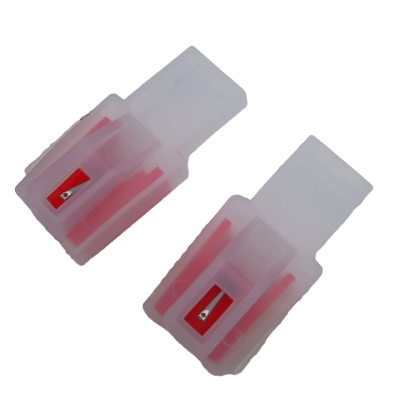 [AUSTRALIA] - 2Pcs Ruby Diamond Stylus Replacement Record Player Stylus Turntable Needles for ION ICT04RS - ION TTUSB,TTUSB10,ITTCD10,LPDock,LP2CD,LP2Flash,Crosley NP4,IProfile and Profile Flash 