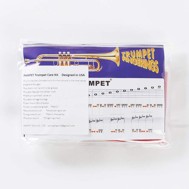 PAMPET Trumpet Care Kit, Best Trumpet Care Kit than other Trumpet Care Kit include Valve Oil and More include all you need