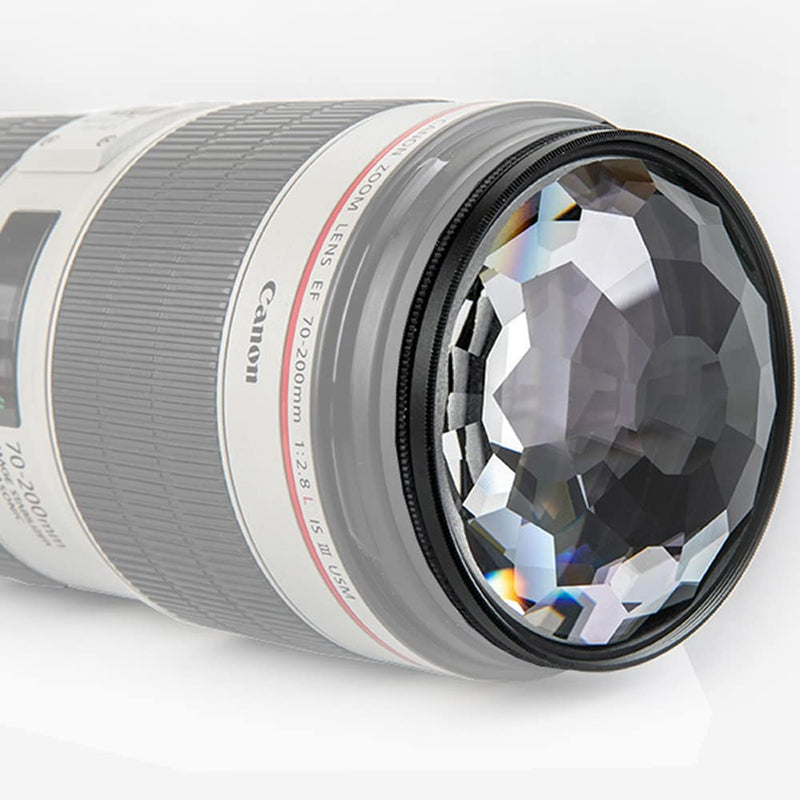 77mm Kaleidoscope Glass Prism Camera Filter Variable Number of Subjects SLR Photography Accessories 77mm Kaleidoscope Glass Prism