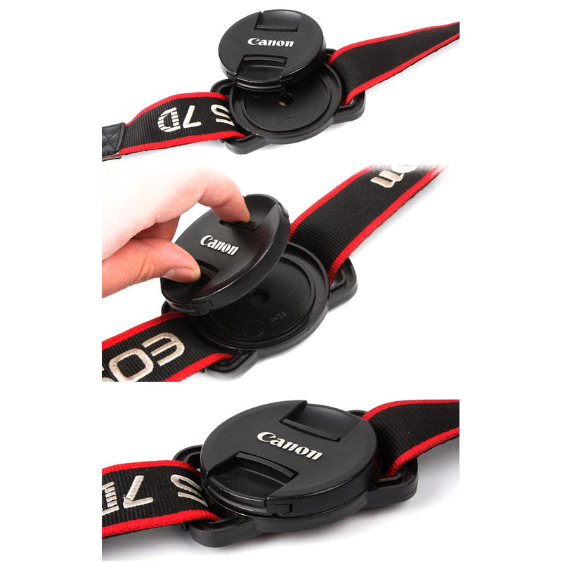 [AUSTRALIA] - E-outstanding 2Pcs Camera Lens Cap Holder Keeper Camera Lens Cap Cover Buckle, for 52mm 67mm 58mm Lens Cap 