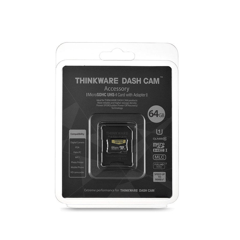 Thinkware TWA-SMU64 UHS-I 64GB MicroSD Card | Anti File Corruption | for Dash Cam