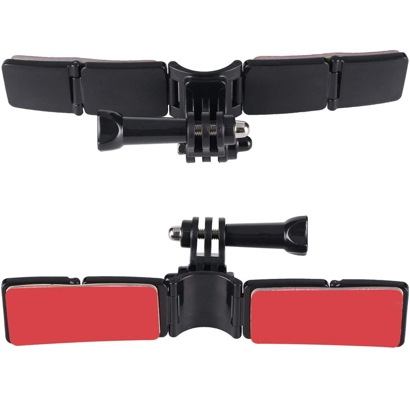 QKOO Motorcycle Helmet Chin Mount Kit for GoPro Hero 10, 9, 8, 7, 6, 5, 4, Session, 3+, 3, 2, 1, Hero (2018), DJI Osmo Action, AKASO, SJCAM, Xiaomi Yi Action Cameras