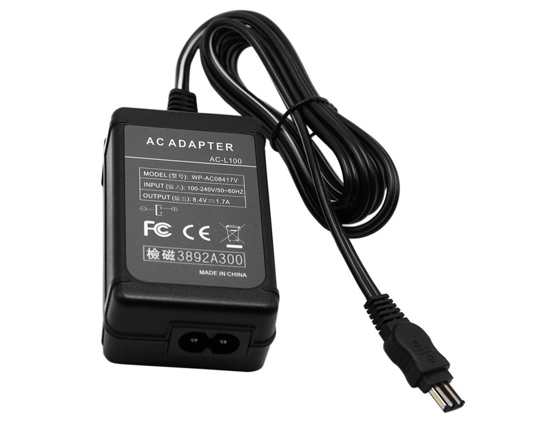AC-L100 Camera AC Adapter Charger Kit Replace AC-L100 AC-L10 AC-L10A AC-L10B AC-L15 AC-L15A AC-L15B for Sony Cybershot DCR-TRV MVC-FD DSC-S30 DSC-F707 DSC-F717 DSC-F828