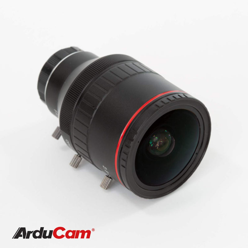 Arducam 2.8-12mm Varifocal C-Mount Lens for Raspberry Pi HQ Camera, with C-CS Adapter 2.8-12mm C-Mount Lens