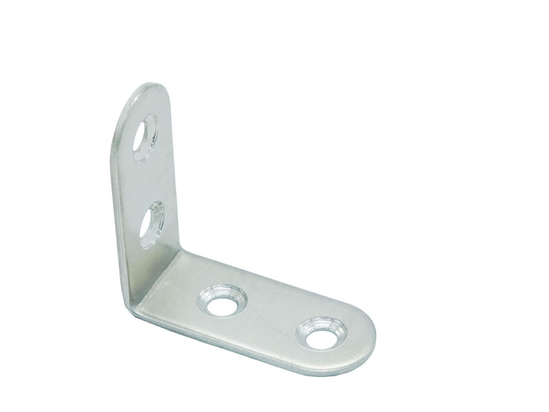 Zhengrun20-Pack, Stainless Steel Angle Codes 90 Degree Stainless Steel Corner Brace Right Angle Bracket"L" Brackets Corner Brace for Wood, Furniture, Shelves