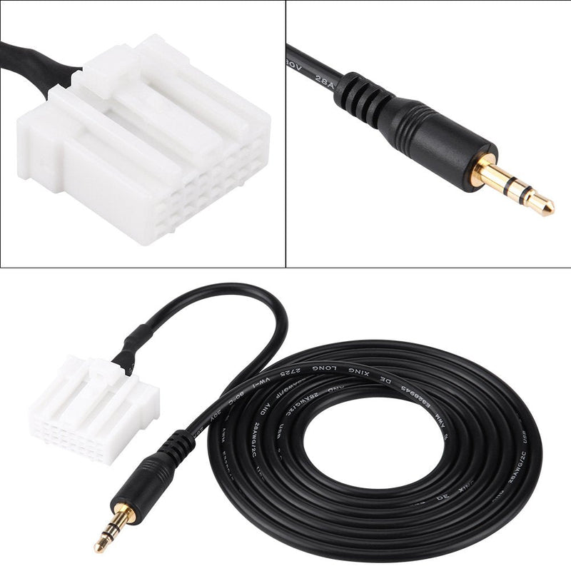[AUSTRALIA] - Keenso AUX 3.5mm Cable Connect iPod iPhone MP3 Phone Audio to Car Player,CD Interface Adapter Cable for Mazda 2 3 5 6 2006-2013 
