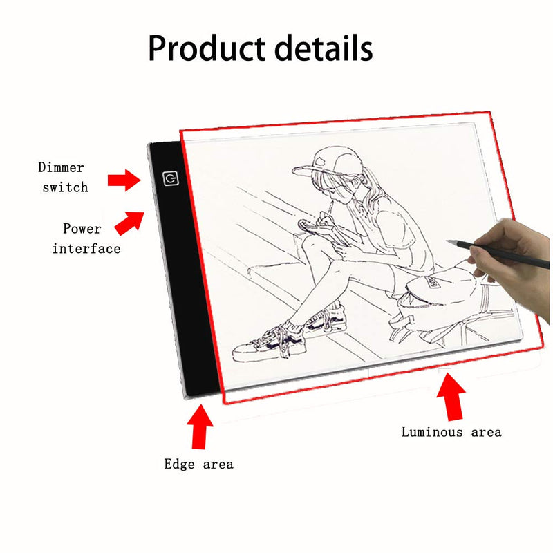 Flip Book Kit with A5 Light Pad for Drawing and Tracing, LED Light Box with Flip Book, 320 Sheets Animation Paper with Binding Screws