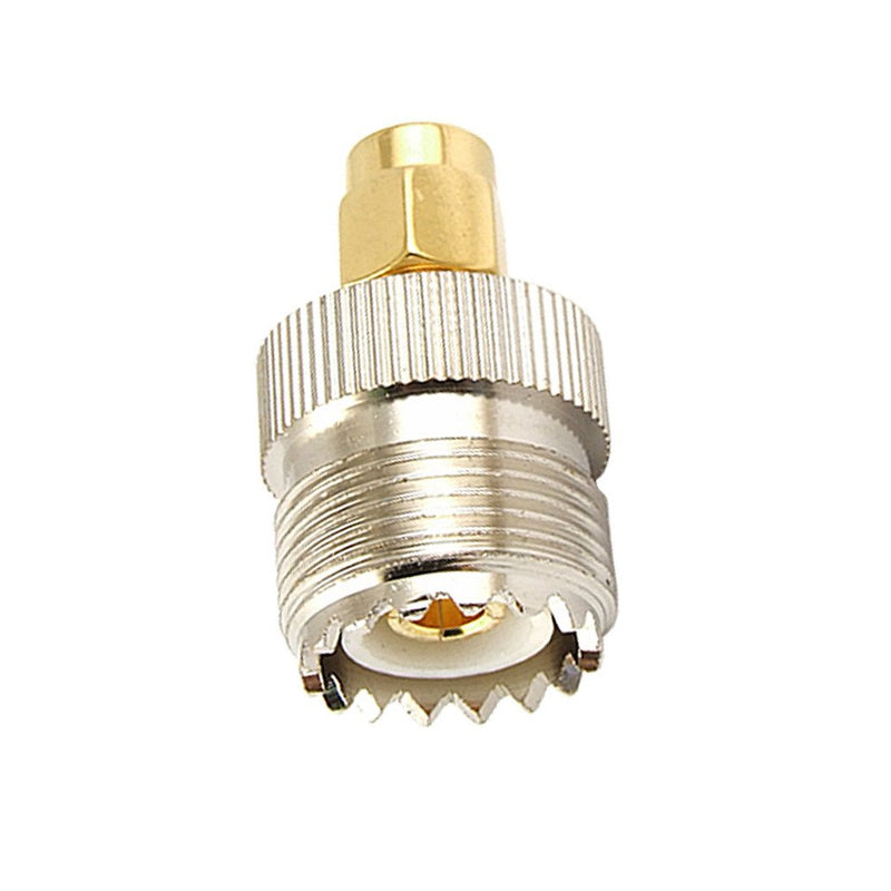 1pcs SMA Male to UHF Female SO-239 Connector 0-18G Pure Brass