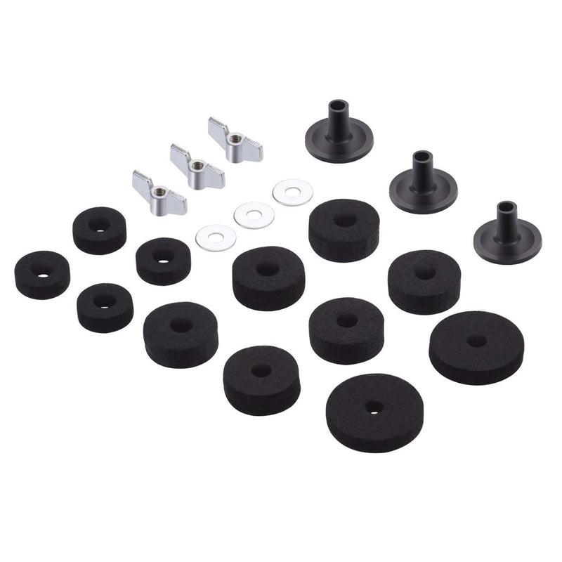 Cymbal Replacement Accessories 21 Pieces,Cymbal Stand Sleeves,Cymbal Felts with Cymbal Washer and Base Wing Nuts for Drum Set