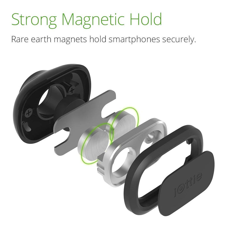 iOttie ITap 2 Magnetic Dashboard Car Mount Holder || Cradle for IPhone Xs Max R 8 Plus 7 Samsung Galaxy S10 E S9 S8 Plus Edge Note 9 & Other Smartphones Mag Dash