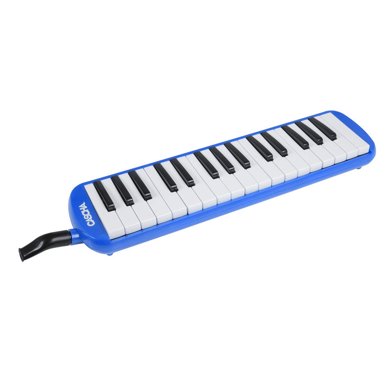 CASCHA Melodica with bag and mouthpiece, instrument for children and beginners, blue