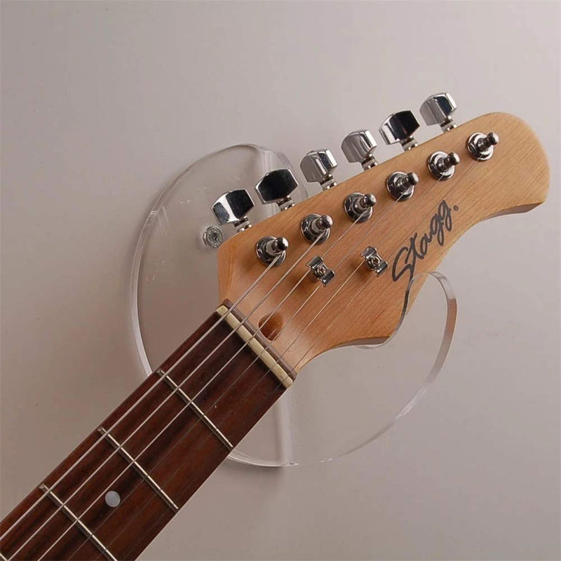 Gravity Mount Electric Guitar Wall Mount | Premium Quality Acrylic Guitar Accessory | Secure and Scratch-Free Guitar Wall Hanger for Electric Guitars and Bass