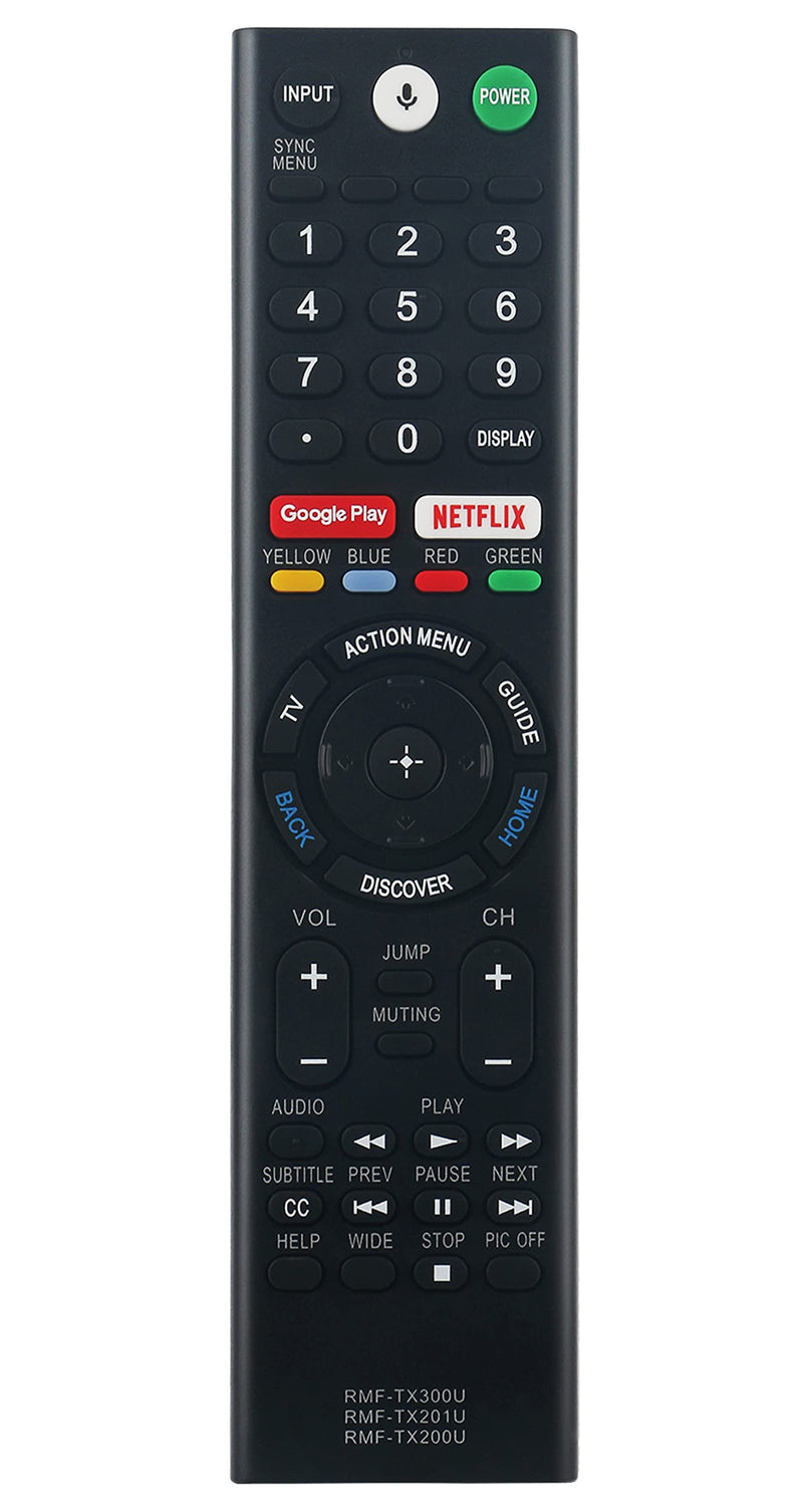 RMF-TX300U Replace Remote Sub RMF-TX200U RMF-TX201U w Voice Control fit for Sony Smart 4K TV 149331811 XBR-55X850S XBR-55X930D XBR-65X850D XBR-65X930D XBR-75X850D XBR-75X940D XBR-85X850D XBR-43X800D