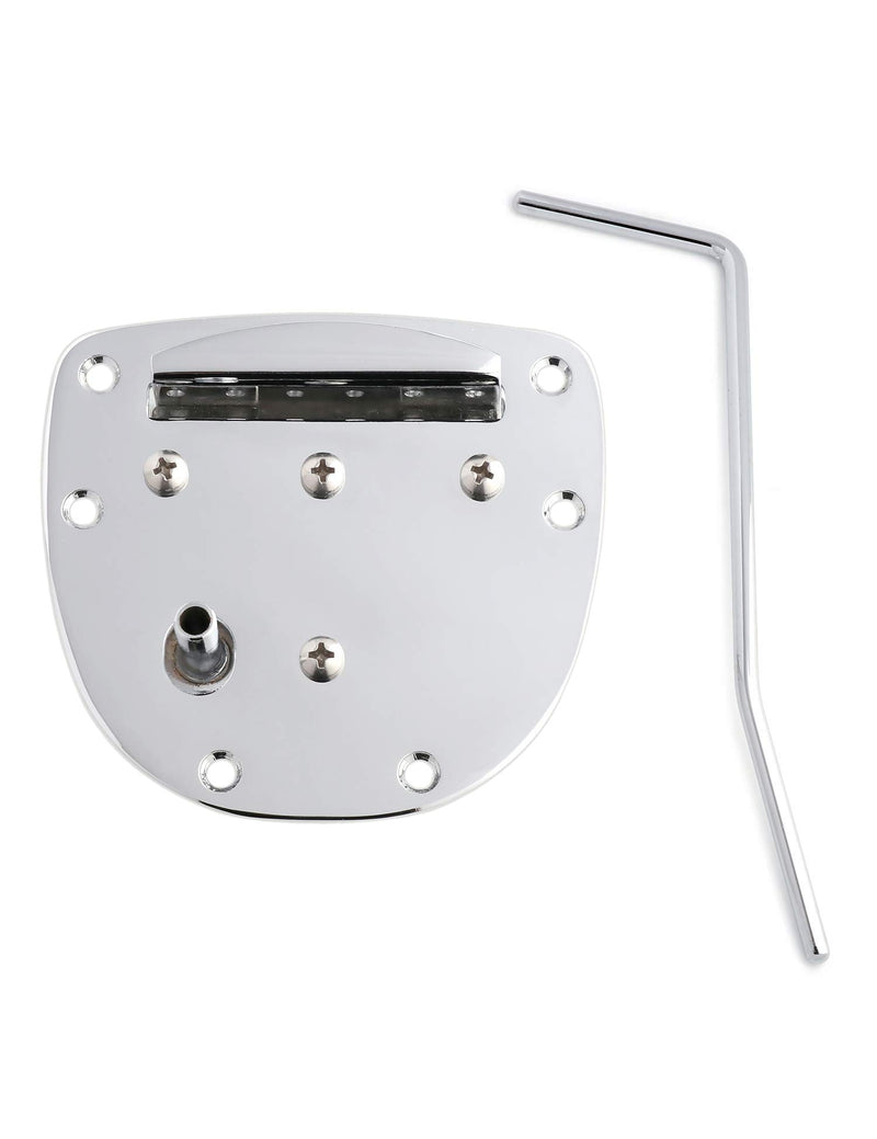 Metallor Guitar Tremolo Tailpiece Bridge Compatiable with Jazzmaster Jaguar Guitar Vibrato and Whammy Chrome. Chrome-1