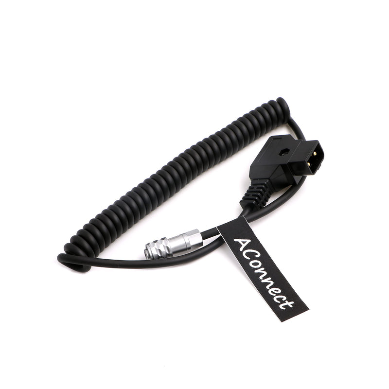 BMPCC-Weipu 2Pin-Blackmagic-Cable 2 Pin Female to D Tap Power Coiled Cord for Blackmagic Pocket Cinema Camera 4K|6K from Gold Mount V Mount