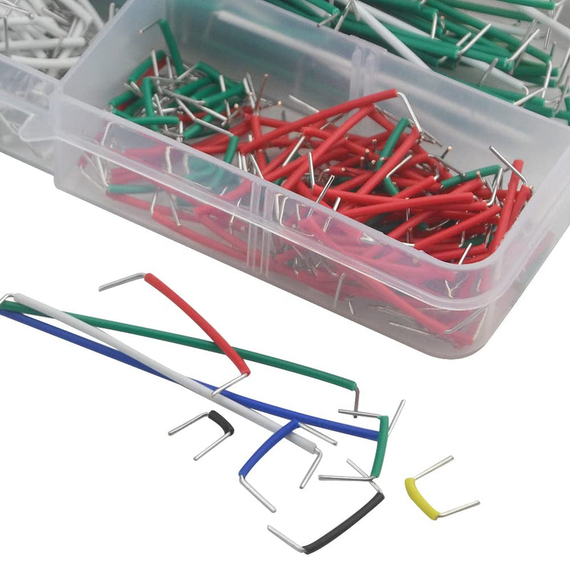 XINGYHENG 560Pcs 8 Colors 14 Kinds 2.54mm Jumpers Wire Kit Breadboard Circuit Board Jumpers Wire PVC Soldering Double-end Tinning Connector Cable(PCB Jump Circuit Board Cable Wire Set) with a Tweezer