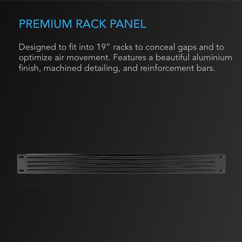 [AUSTRALIA] - AC Infinity Rack Panel Accessory Vent 1U Space for 19" Rackmount, Premium Aluminum Build and Anodized Finish 