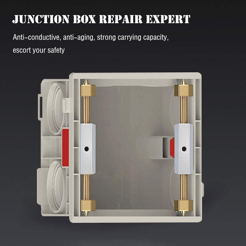 Eagles Cassette Repair Device/Electrical Box Repair,86 Type Universal 10 Screws Tools Sturdy Switch and Socket Adjustable+1 Wrench(Reinforcement Silver)