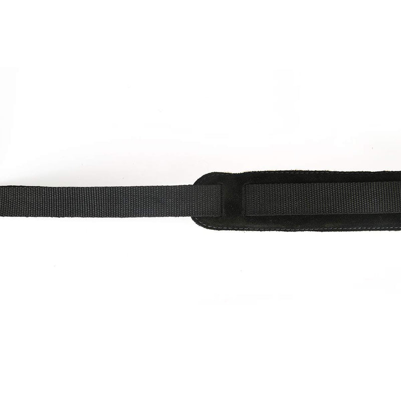 LeatherGraft Dark Jet Black Genuine Suede Padded Sheepskin Alto or Tenor Saxophone Shoulder Strap