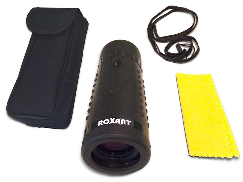 Roxant Monocular Telescope - Wide View High Definition BAK4 Spotting Scope - Includes Monocular, Neck Strap & Cleaning Cloth