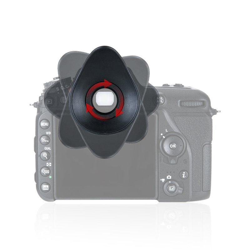 2 Types Camera Eyecup JJC Eye Cup Eyepiece Viewfinder for Sony a7 a7 II a7 III a7R a7R II a7R III a7R IV a7S a7S II a9 a58 a99 II Replaces Sony FDA-EP18 360 Degree Rotatable Oval Soft Silicone -2 Pack Original+Oval