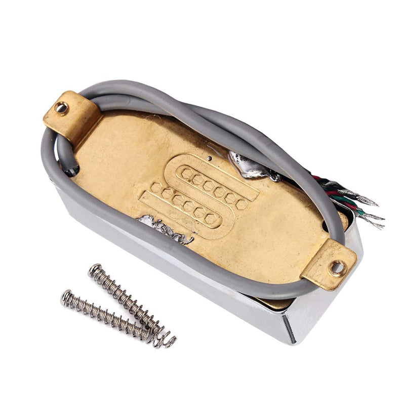 Alnicov 4 String Bass Guitar Magnetic Pickup Replacement,Chrome