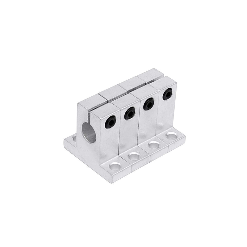FKG SK12 Aluminum Linear Motion Rail Clamping Guide Support for 12mm Diameter Shaft, Set of 4